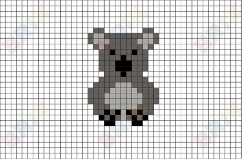 Koala Pixel Art | Cross stitch animals, Cross stitch fonts, Pixel art