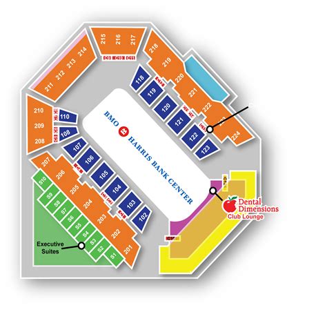 Bmo Harris Bank Center Concert Seating Chart | Elcho Table