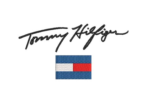 Tommy Hilfiger Letter with Flag Logo Embroidery Designs - Embroidery ...