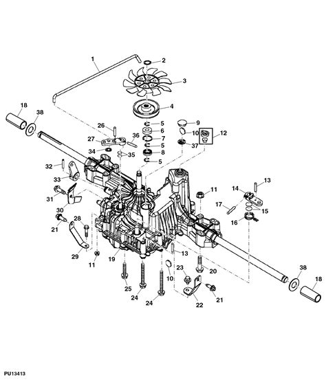 X165 - TRACTOR, LAWN AND GARDEN Transmission EPC John Deere GX21493 CCE online :: AVS.Parts