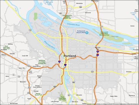 Portland Oregon Map - GIS Geography