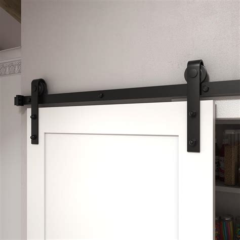 96-in. Matte Black Barn Door Hardware Kit | EightDoors