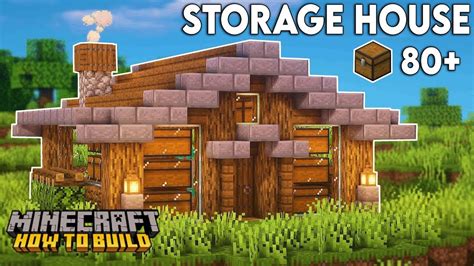 EASY How to Build a Storage Hut | Minecraft - YouTube