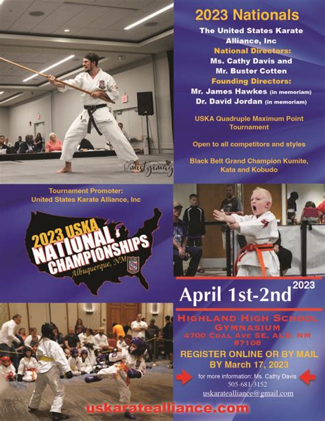 karate tournaments 2023 Uska – united states karate alliance