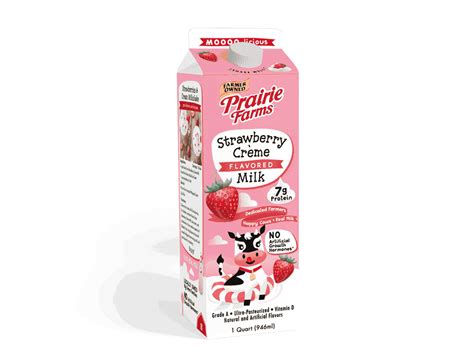 Strawberry Milk carton design by Katie Franzen on Dribbble