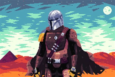 Pixel Art Star Wars Mandalorian - img-klutz