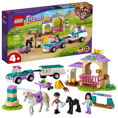 LEGO Friends Horse Training and Trailer 41441 Building Toy; With LEGO Friends Stephanie and Emma ...