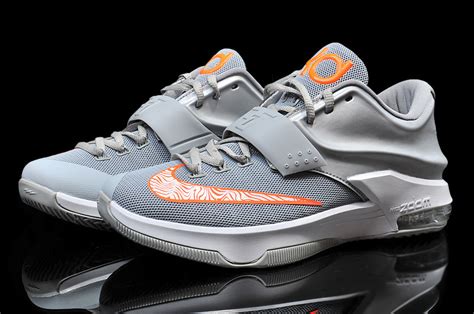 Nike Kevin Durant 7 Grey Orange Shoes [NNIKE001] - $290.00 : Kobe And ...