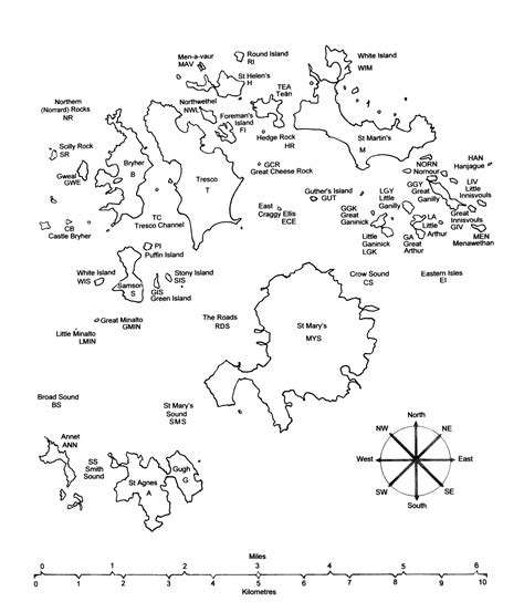 Maps of the islands – Isles of Scilly Bird Group