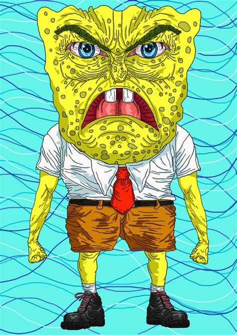 Grumpy Spongebob by Brainstorm-bw-style on DeviantArt