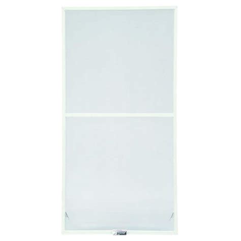 Andersen 31-7/8 in. x 62-27/32 in. 200 and 400 Series White Aluminum Double-Hung Window Insect ...