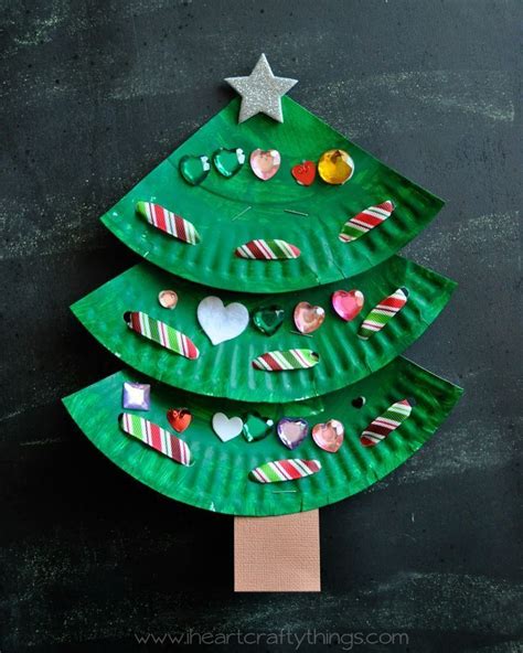 Paper Plate Christmas Tree Craft | Christmas crafts for kids to make ...