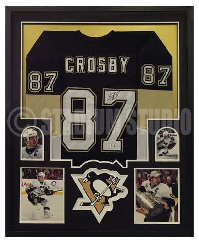 Sidney Crosby Autographed Framed Penguins Jersey - The Stadium Studio