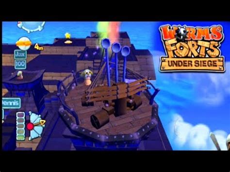 Worms forts under siege ps2 gameplay - kasapopia