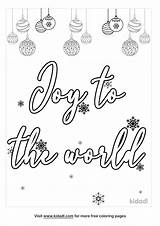 Joy To The World Coloring Page  Kidadl sketch template