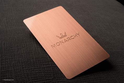 Metal Business Cards + FREE Business Card Templates - RockDesign