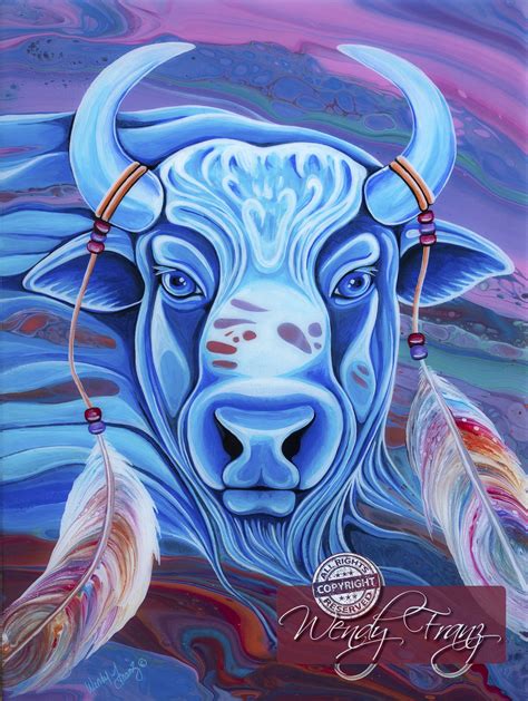 White Spirit Buffalo | Buffalo art, Buffalo painting, Art