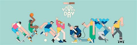 Youth day celebration mint green | Premium Vector - rawpixel