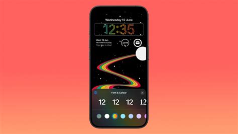 iOS 18 Lock Screen Customization Options Include Multicolor Clock ...