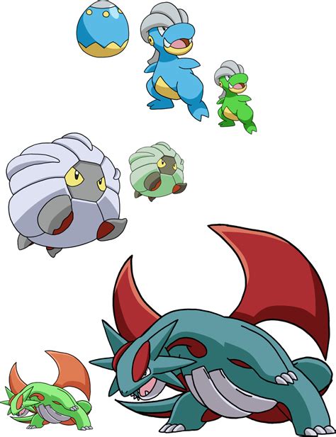 371, 372 and 373 - Bagon Evolutionary Line by Tails19950 on deviantART ...