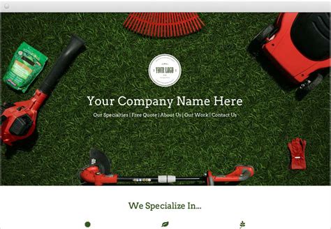 Lawn Care WordPress Theme - Mint Plugins