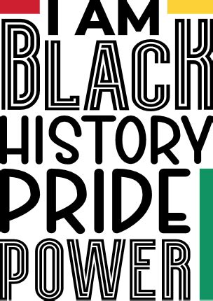 i am black history pride power, freedom - free svg file for members ...