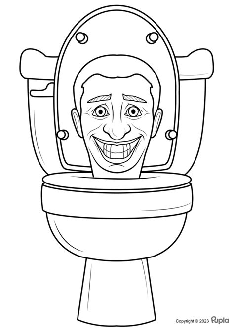 🖍️ Skibidi Toilet - Printable Coloring Page for Free - Pupla.com