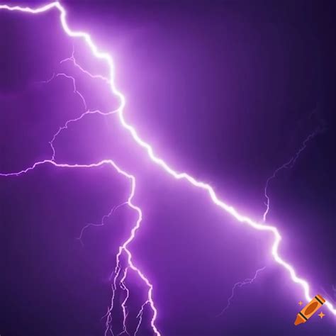 Violet lightning bolt on Craiyon