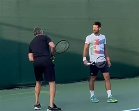 Novak Djokovic is in Dubai training with his coach Goran Ivanisevic ...