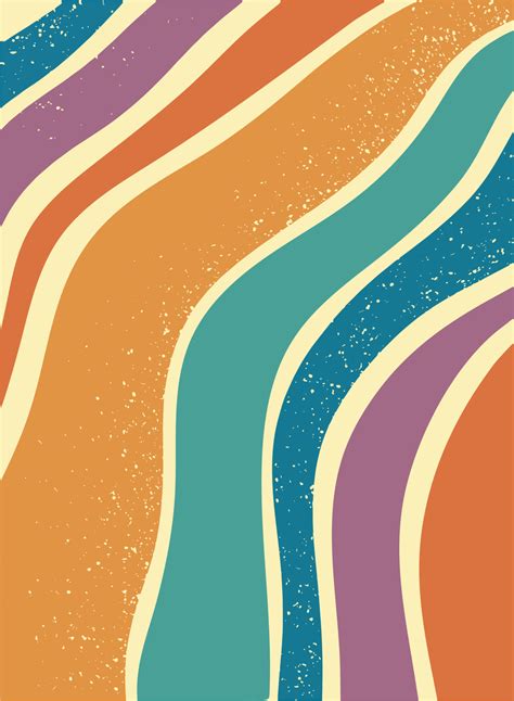 Abstract groovy background with textured colorful lines. Good for ...