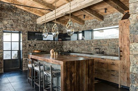 Modern take on a rustic kitchen in this cabin located in Montana [2048 ...