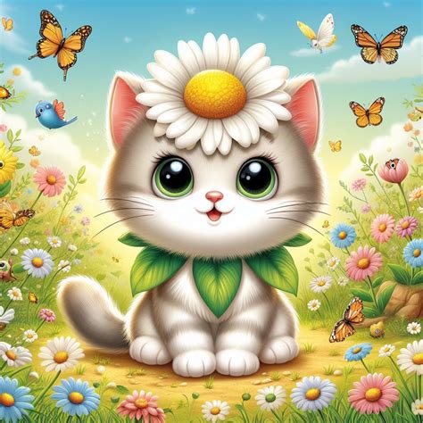 Cats with Daisy Hats | Melanie Anne Phillips