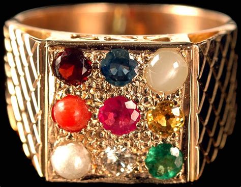 Handcrafted Navaratna Ring | Exotic India Art