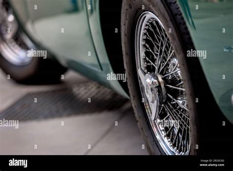 Aston Martin DB4 Superleggera coupe wire wheels Stock Photo - Alamy