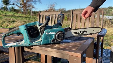 How To Tighten A Makita Chainsaw Chain - Electric Cordless Chainsaw Chain Saw Cutting Tool For ...