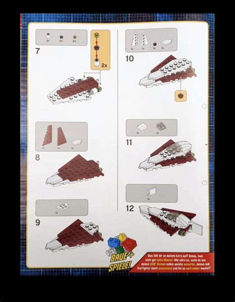 LEGO Star Wars (912172) Jedi Starfighter foil pack pt.2 | Classic lego, Lego instructions, Lego ...