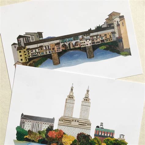 Around The World Travel Postcard Set By Soodle Street Studio