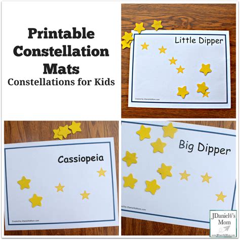 Constellations for Kids - Printable Constellation Mats