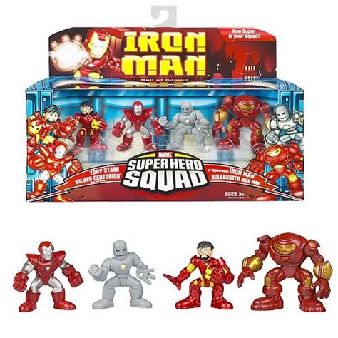 Iron Man Super Hero Squad Hall of Armor Figures - Hasbro - Iron Man ...