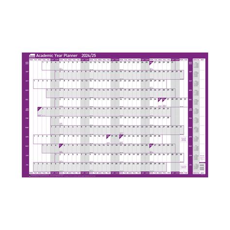 Sasco Academic Year Planner Mounted 2024-25 - 2410226