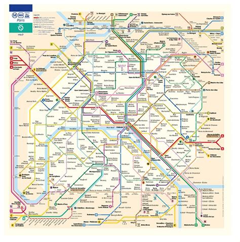 Paris Metro Map - Interactive Version