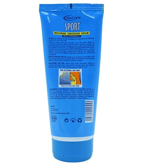 Biocare Sunscreen Cream 200 mL: Buy Biocare Sunscreen Cream 200 mL at ...