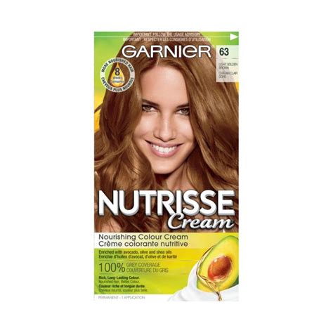 Garnier Nutrisse Cream Permanent Hair Colour - 63 Light Golden Brown | London Drugs