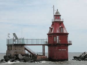 Ship John Shoal Lighthouse, New Jersey at thelighthousehunters.com