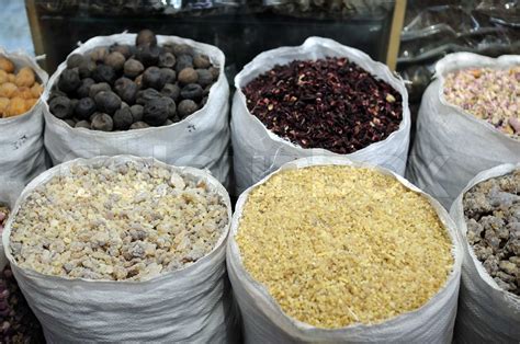 Traditional Arabic Spices for sale in Dubai | Stock image | Colourbox