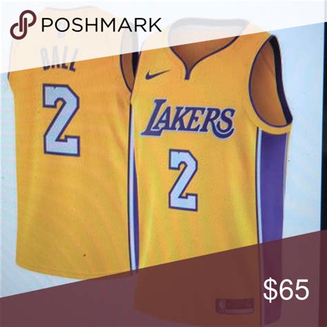 Lonzo ball men jersey Yellow muscle jersey lakers last name on back ...