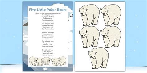 Polar Bear Preschool Poem