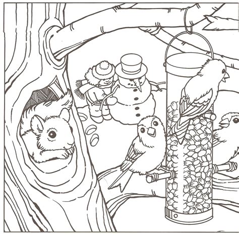 Pics Photos - Winter Coloring Pages Winter Scenes