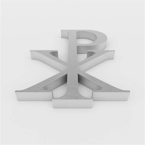 Chi Rho Labarum Symbol 3D model | CGTrader | 3d model, Chi rho, Model