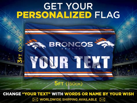 Broncos Personalized Flag | Football Fanzone